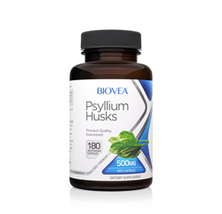 PSYLLIUM HUSKS 500mg 180 Vegetarian Capsules