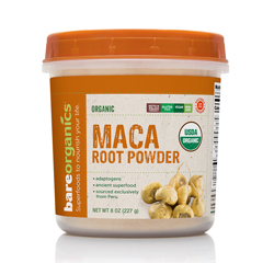 BareOrganics MACA ROOT POWDER (Raw Organic) (8oz) 227g