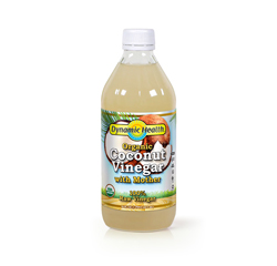 COCONUT VINEGAR with Mother (Raw - Organic) (16oz) 473ml