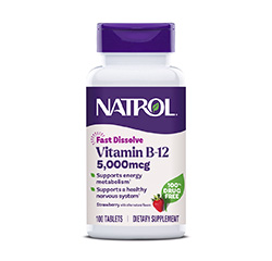 VITAMINA B-12 5000mcg 100 Comprimidos (Rápida Disolución)