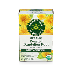 ROASTED DANDELION ROOT HERBAL TEA (Organic, Caffine Free) 16 Tea Bags