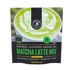 PRÉPARATION POUR LATTE AU MATCHA BIOLOGIQUE (Nature) (3,5oz) 100g
