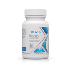 BILBERRY EXTRACT PLUS 15mg 60 Capsules