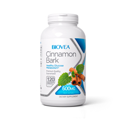 CINNAMON BARK 600mg 120 Vegetarian Capsules