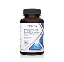 MAGNESIUM-BISGLYCINAT 200mg 90 Vegetarische Kapseln