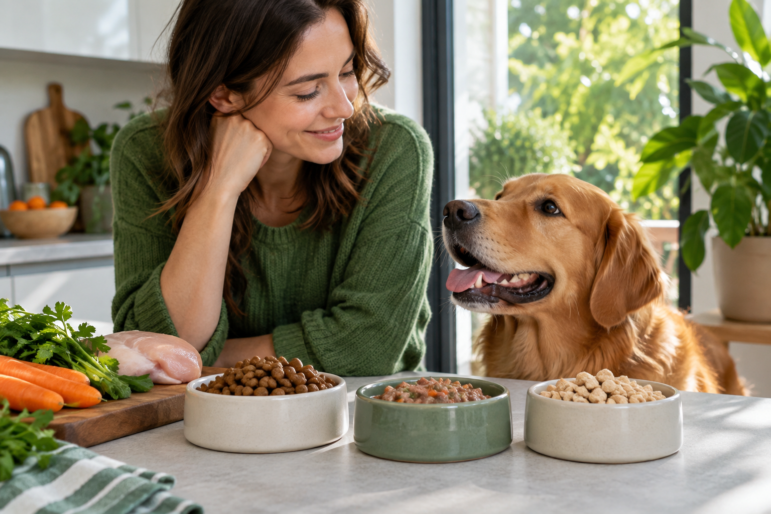 Alimentation du chien et du chat : comparer croquettes, pâtée et aliments lyophilisés